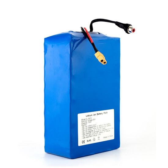 Pacote de bateria de lítio de alta capacidade 36V para eletricistas