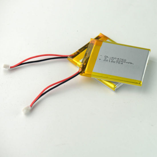 Bateria lipo 3,7 V 2250mAh célula de bateria de polímero de lítio 604760