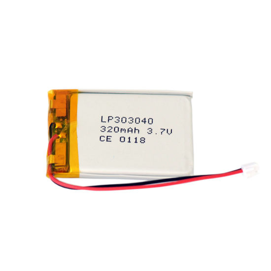 303040 Célula de íon-lítio recarregável de bateria lipo 3,7 V 320mAh para produtos eletrônicos