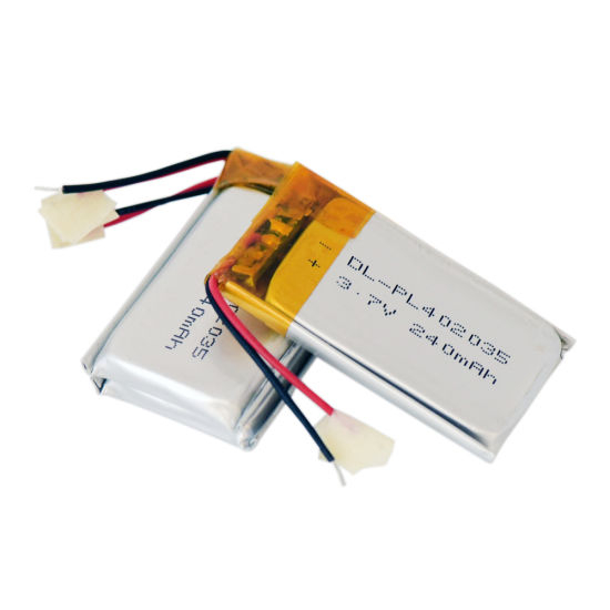 Fábrica 402035 240mAh bateria de polímero de íon de lítio célula de bateria lipo para brinquedos elétricos