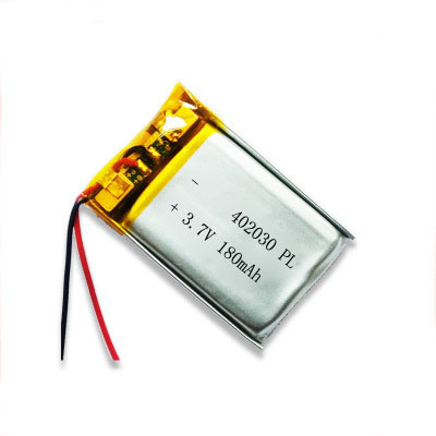 3,7 V 180 mAh Lipo bateria de polímero de lítio célula 402030