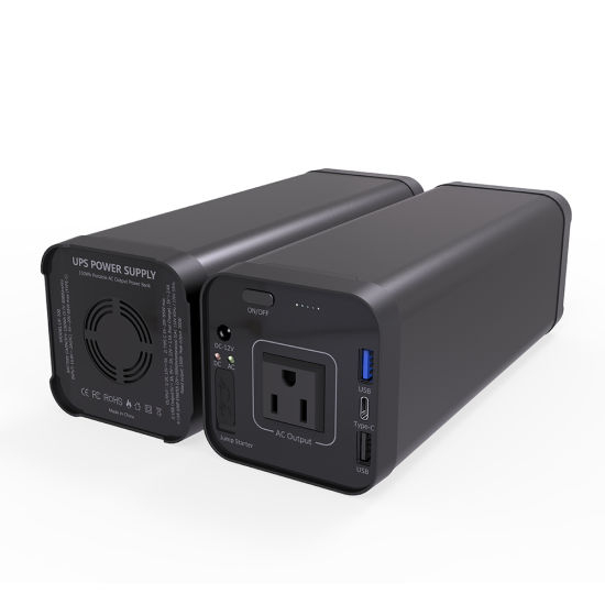 Tomada de saída CA 110 V CA Mini portátil 12 V CC UPS 150 W