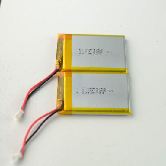 Bateria lipo 3,7 V 2250mAh célula de bateria de polímero de lítio 604760
