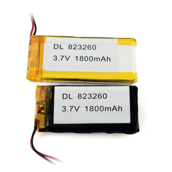 Bateria de polímero de íon de lítio recarregável Lipo 3.7V 823260 1800mAh para rastreador GPS