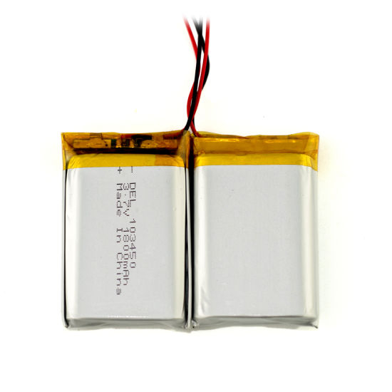 Bateria lipo recarregável 103450 3,7 V 1800mAh para produtos digitais