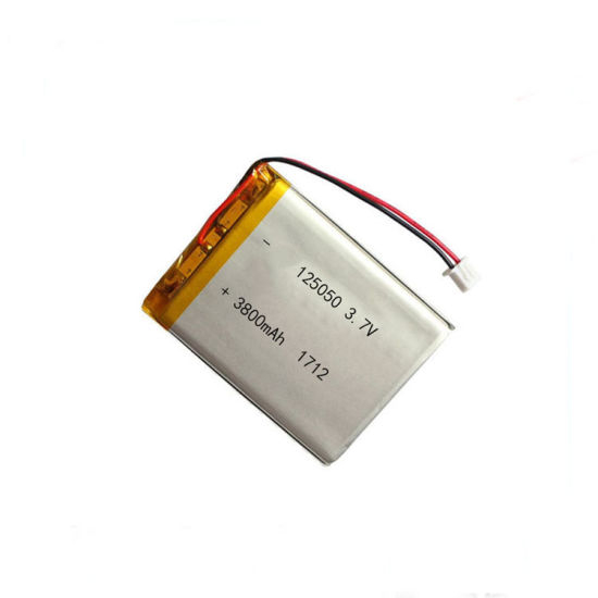 3,7 V 3800 mAh Lipo bateria de polímero de lítio célula 125050