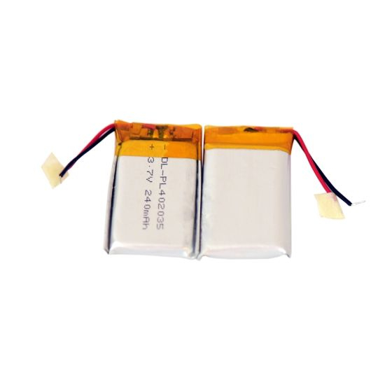 Bateria recarregável de polímero de lítio 3,7 V 240 mAh Bateria Lipo Bateria Célula 402035