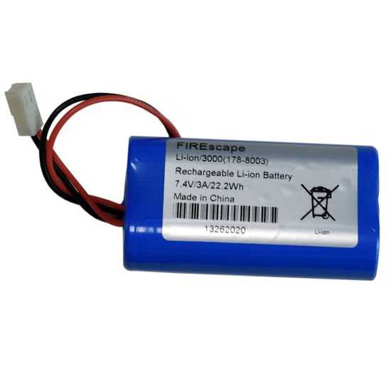Bateria de íon-lítio para iluminação pública 2s1p 7,4 V 3000mAh