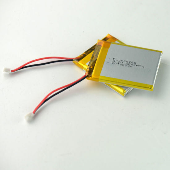 Bateria recarregável 604760 3,7V 2250mAh lipo para produtos digitais