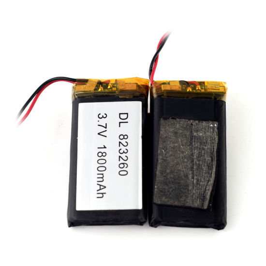 Bateria recarregável de polímero de lítio 3.7V 823260 1800mAh Células de bateria de polímero de lítio para banco de energia móvel