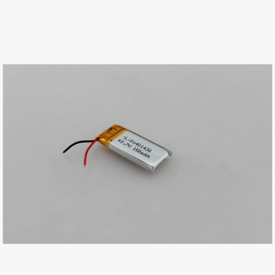 Bateria de polímero de lítio ultrafina de 3,7 V 150 mAh para alto-falante Bluetooth