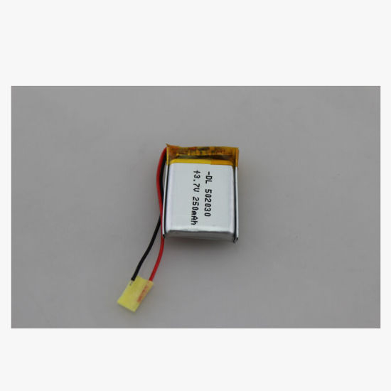 Pacote de bateria de polímero de lítio recarregável de 3,7 V 250 mAh para fone de ouvido
