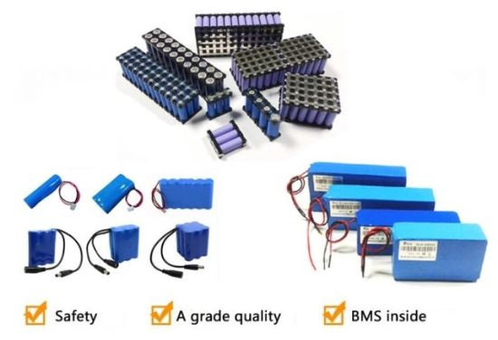 Pacote de bateria de célula LiFePO4 personalizado DC12V com BMS e caixa protetora