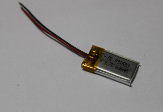 3 mm de espessura 3,7 V célula de bateria de polímero de lítio para Bluetooth