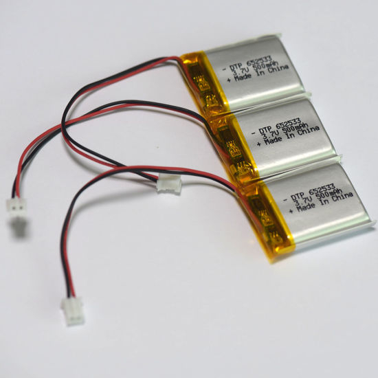 Bateria recarregável de polímero de lítio 3.7V 500mAh Melhor bateria para celular da China