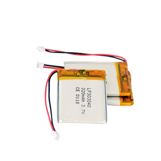 Bateria recarregável 303040 3,7V 320mAh lipo