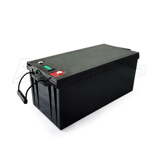 Bateria recarregável LiFePO4 de armazenamento solar 12V 200ah 2,5kwh